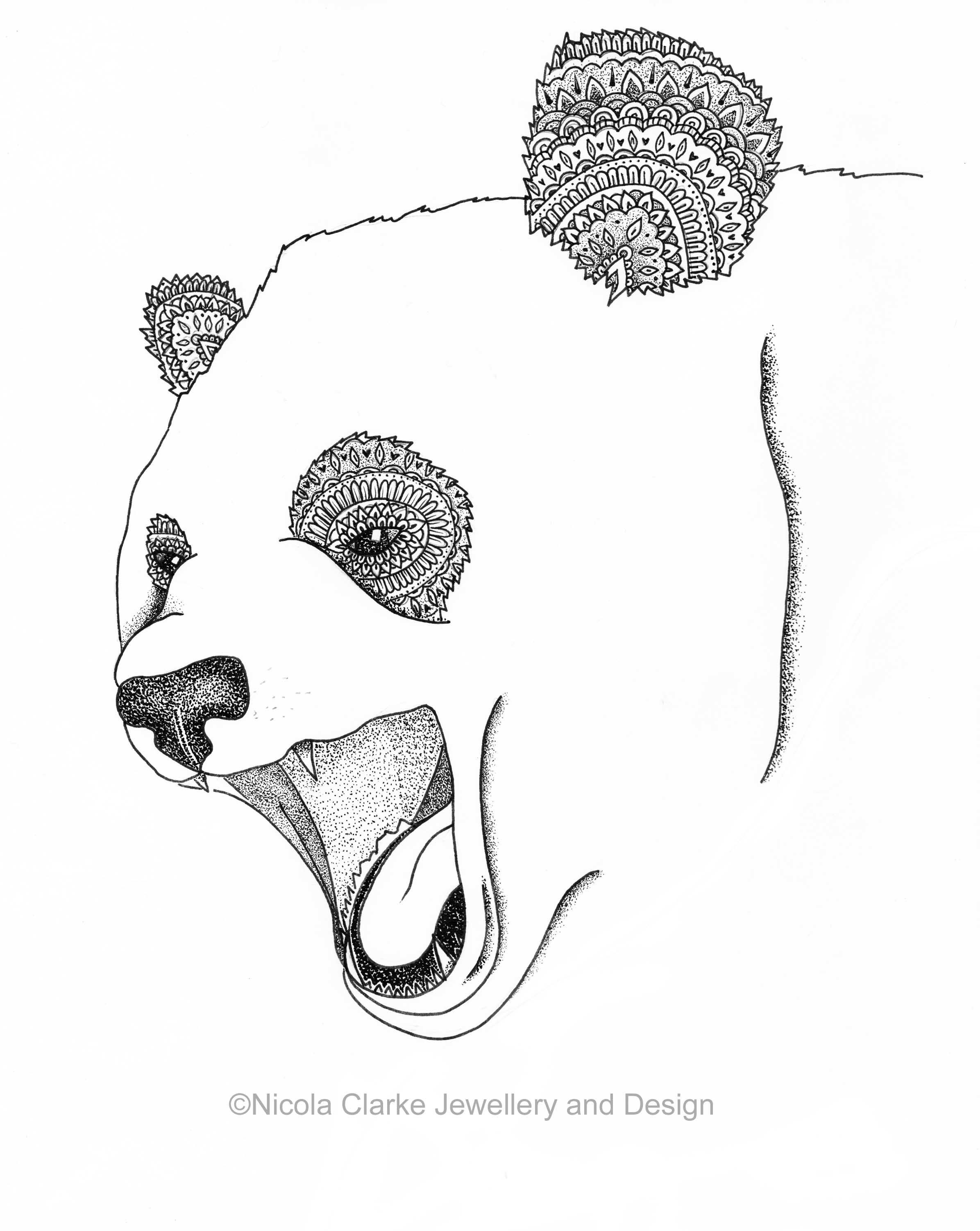 Panda by Nicola Clarke panda